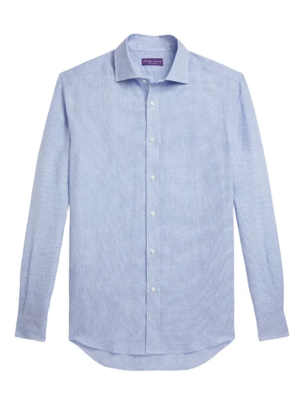 Ralph Lauren Purple Label リネンシャツ | ブルー | FARFETCH JP