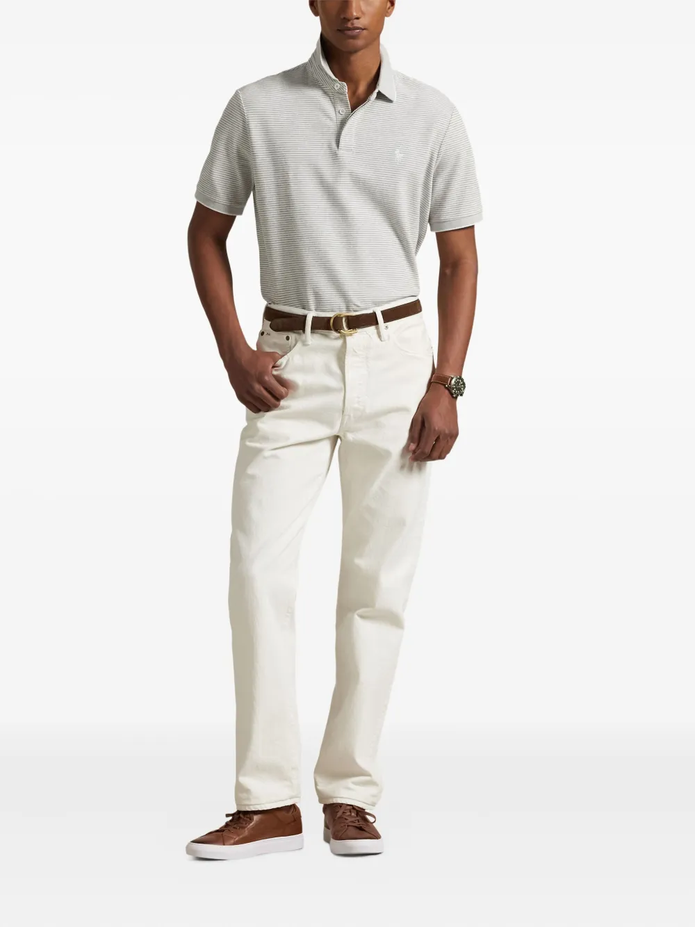 Polo Ralph Lauren Gestreept poloshirt Wit