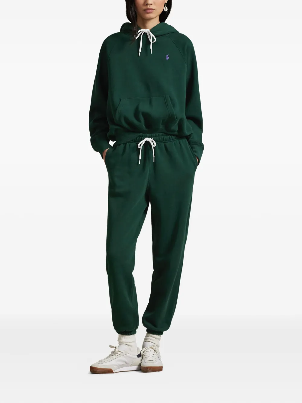 Polo Ralph Lauren Logo-embroidered Drawstring Track Pants In Green