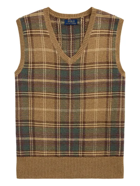 Polo Ralph Lauren plaid sleeveless vest