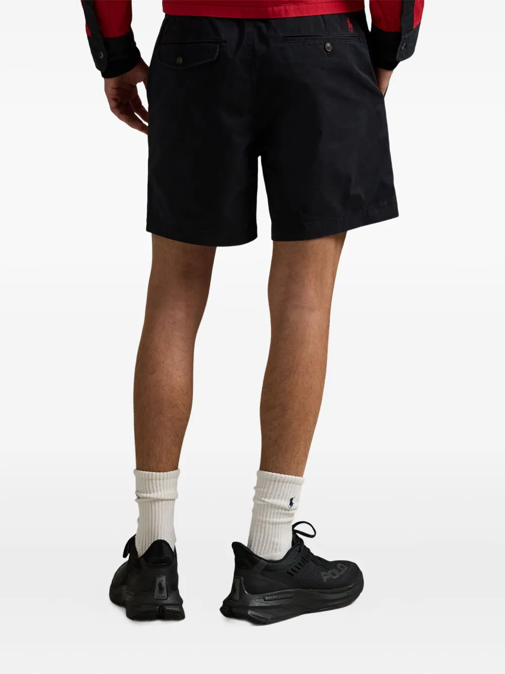 Polo Ralph Lauren Motor Club shorts met borduurwerk Zwart