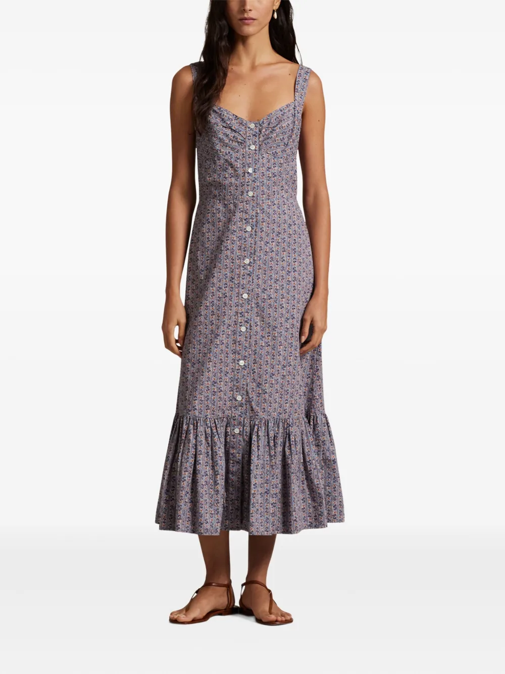 Polo Ralph Lauren Shiftjurk met bloemenprint - Paars