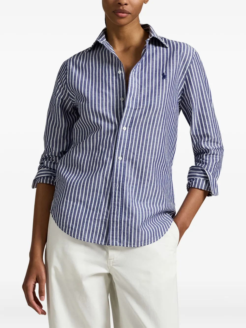 Polo Ralph Lauren Blouse met geborduurd logo Blauw