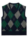 Polo Ralph Lauren argyle-patterned sleeveless vest - Blue