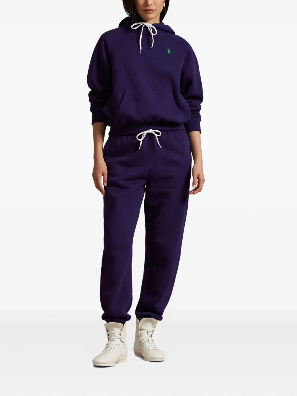 Polo Ralph Lauren Drawstring-cuffed Joggers In Purple
