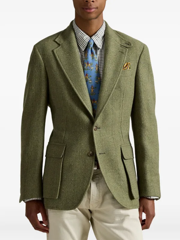 Polo Ralph Lauren RL67 single-breasted Blazer | Green | FARFETCH