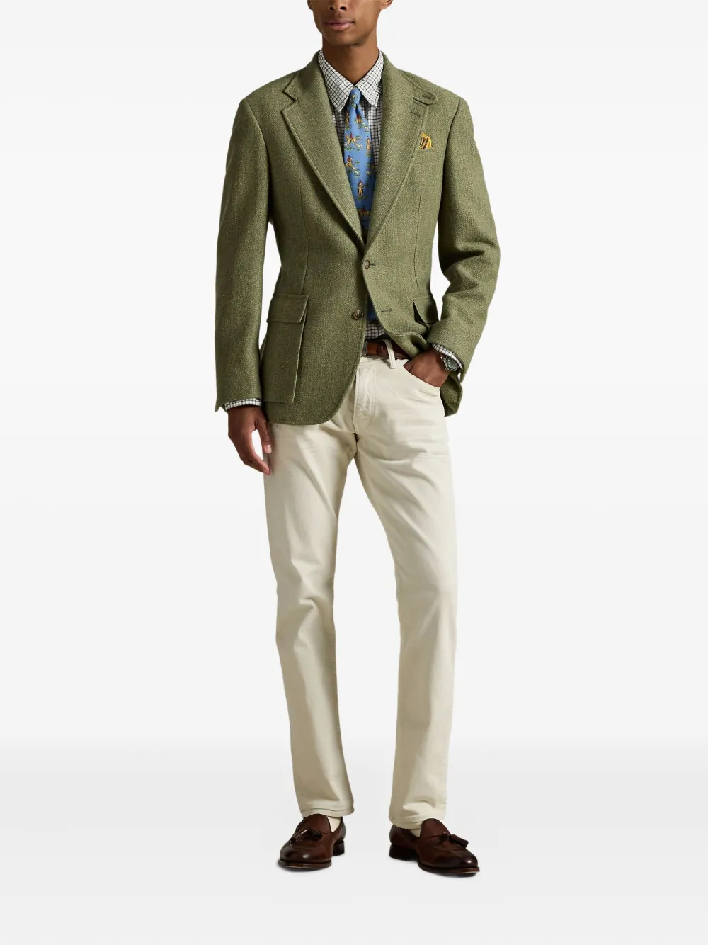 Polo Ralph Lauren RL67 enkele rij knopen blazer Groen