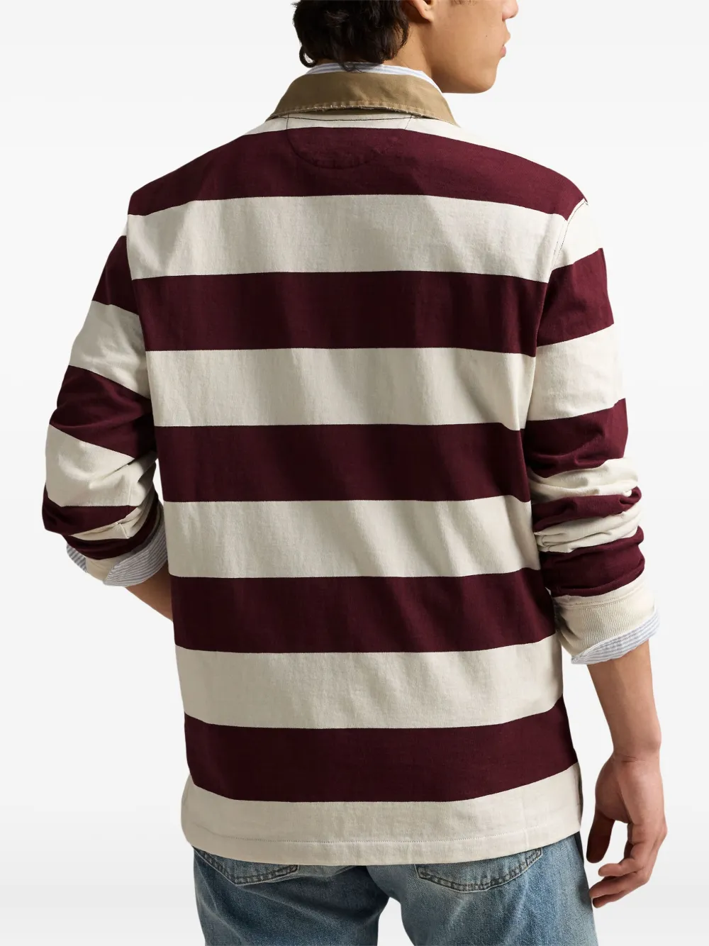 Polo Ralph Lauren Gestreept rugbyshirt Rood