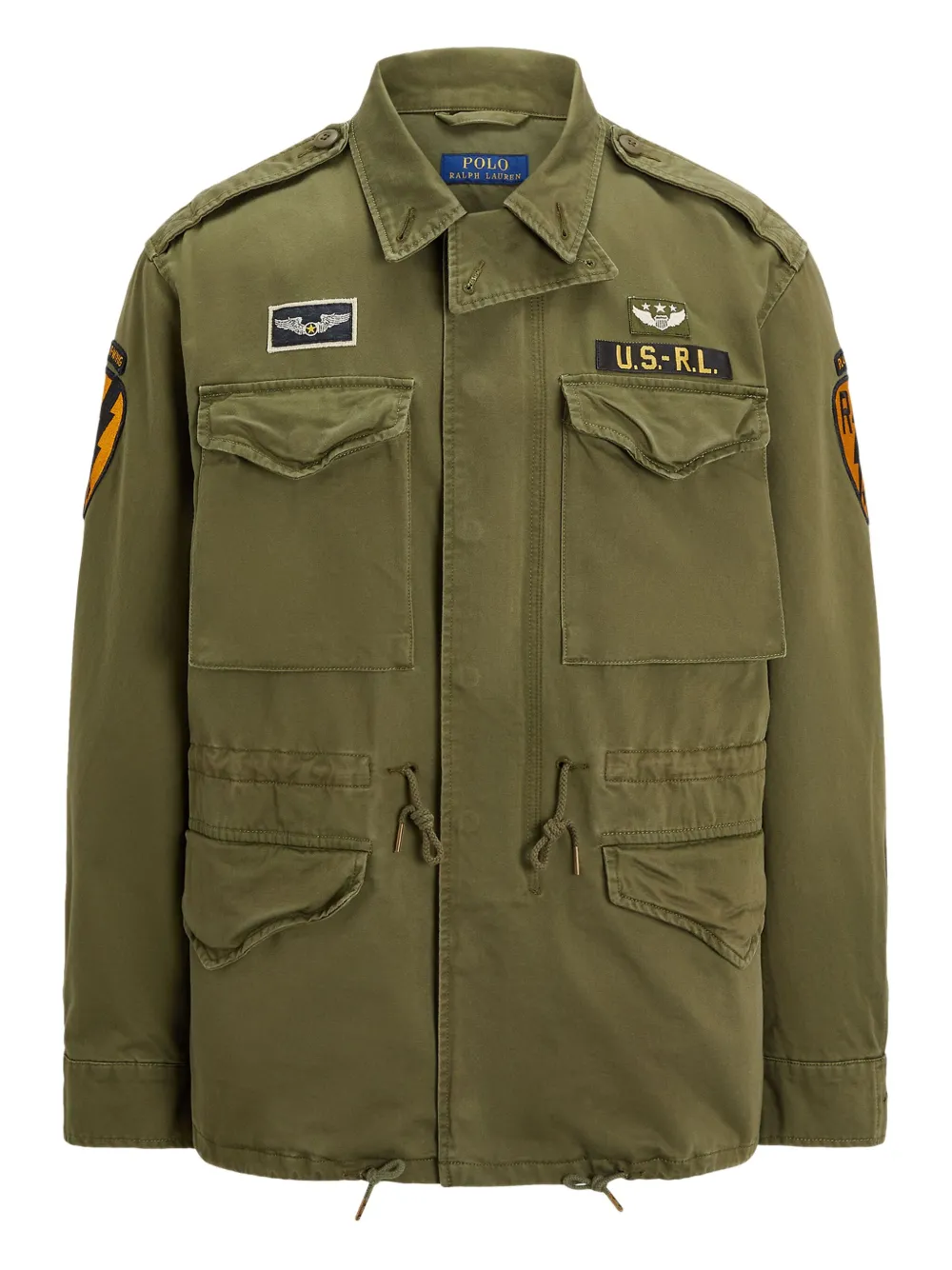 Polo Ralph Lauren Legerjack met logo-applicatie Groen