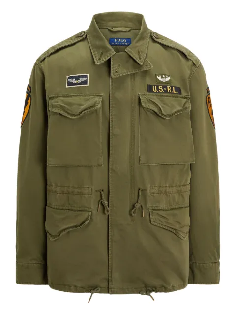 Polo Ralph Lauren veste militaire à logo appliqué