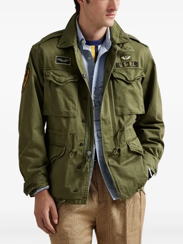 Polo Ralph Lauren logo-appliqué Military Jacket | Green