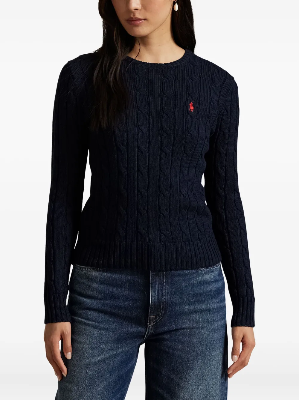 Polo Ralph Lauren Kabelgebreide trui Blauw
