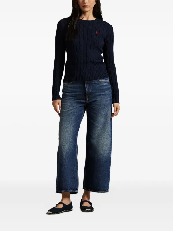 Polo Ralph Lauren ケーブルニット セーター | ブルー | FARFETCH JP