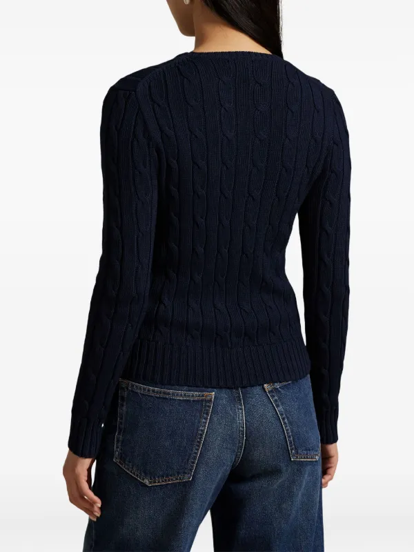 Polo Ralph Lauren ケーブルニット セーター | ブルー | FARFETCH JP