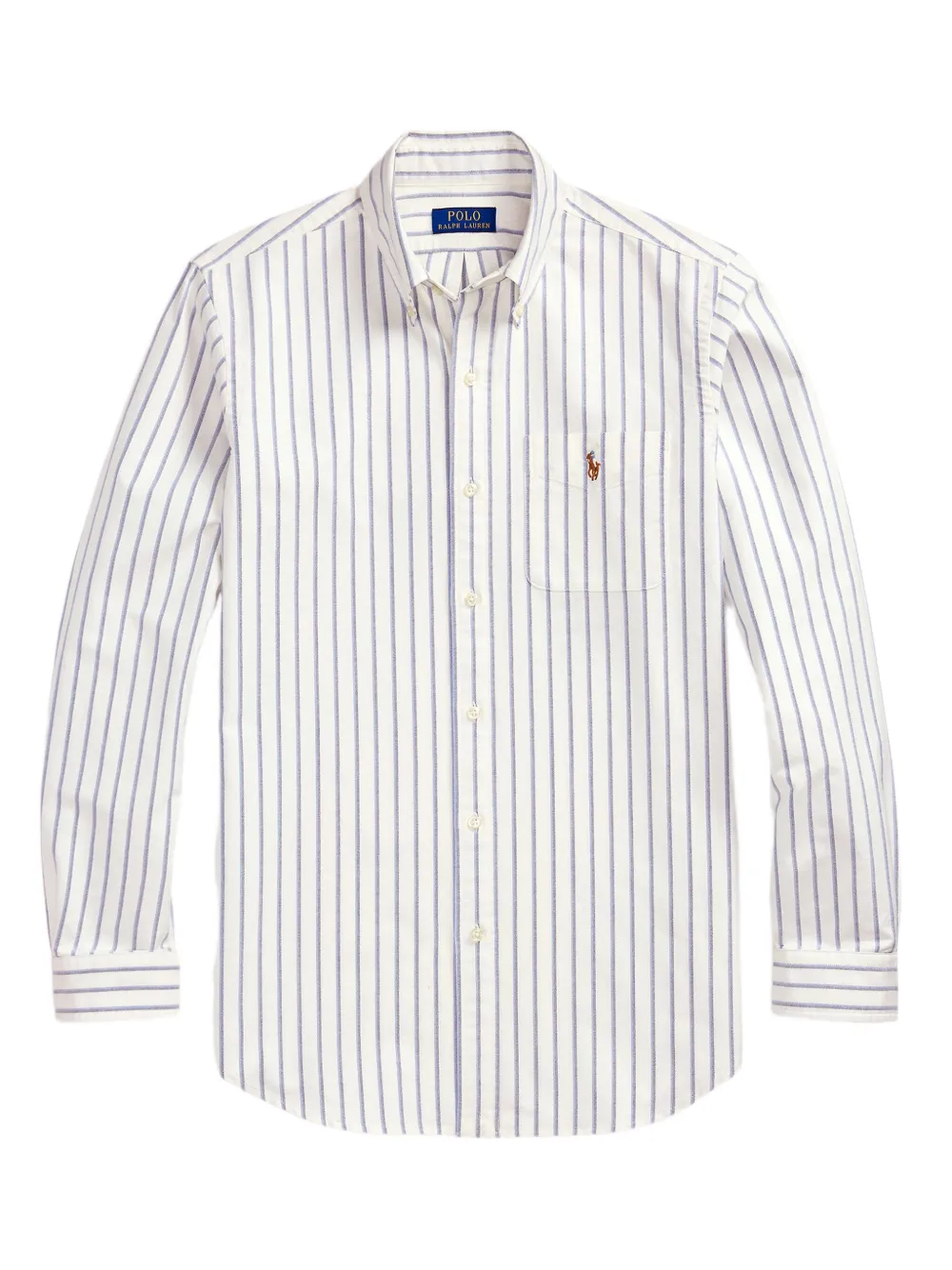 Polo Ralph Lauren Gestreept Oxford overhemd Wit