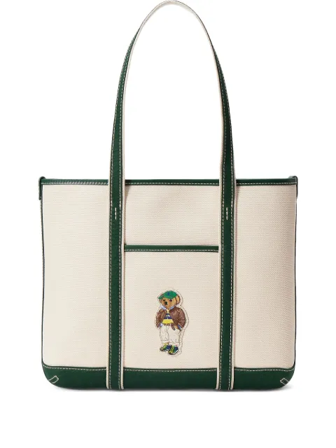 Polo Ralph Lauren medium embroidered-logo tote bag