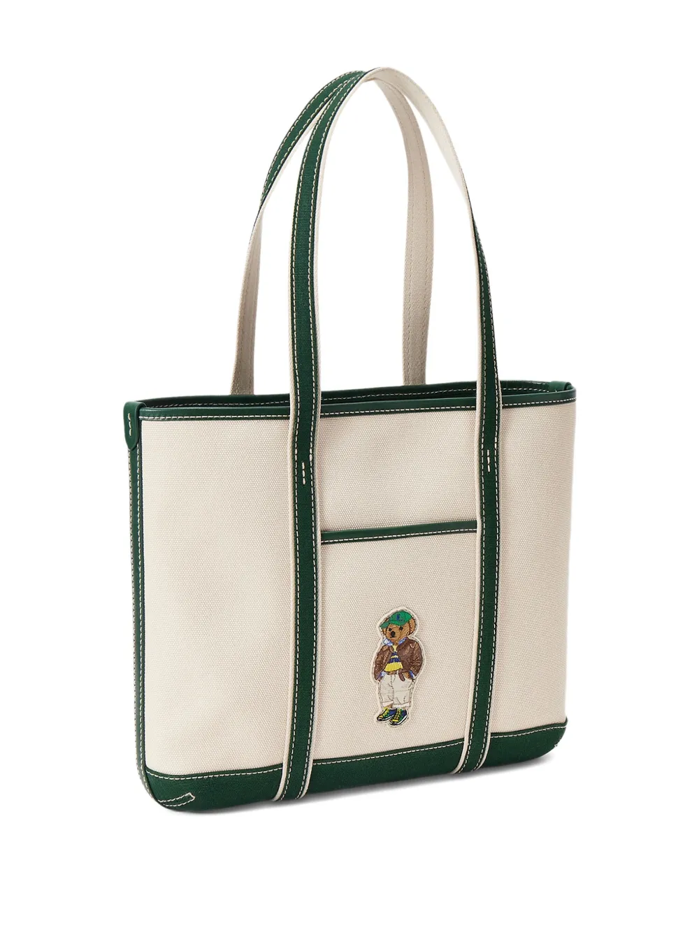 Polo Ralph Lauren Medium shopper met geborduurd logo Beige