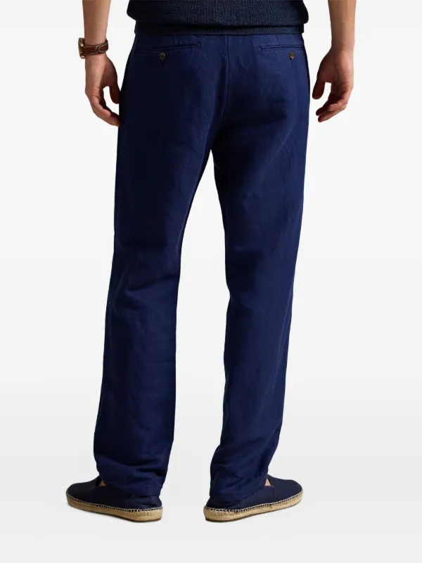 Polo by Ralph Lauren Siena Pant ネイビー 76 Polo Ralph Lauren Relaxed Trousers | Blue | FARFETCH
