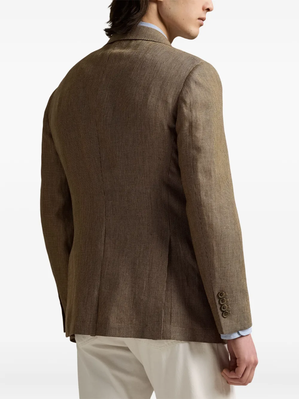 Polo Ralph Lauren Geruite blazer Bruin