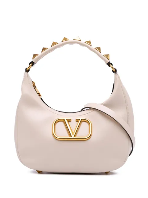 Valentino Garavani Pre-Owned 2021-2024 Leather Roman Stud Sign Vlogo satchel