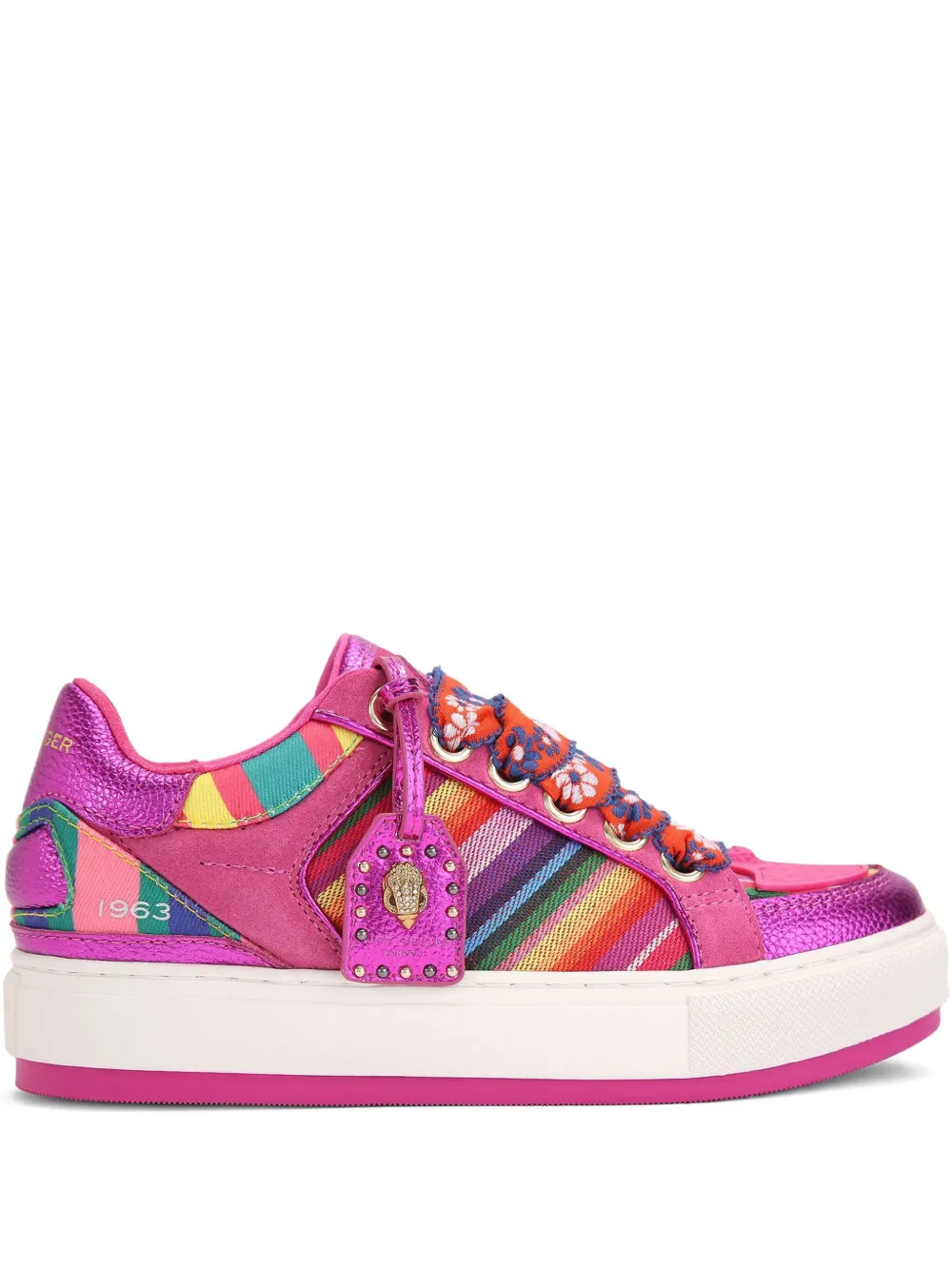 Kurt Geiger London Southbank sneakers met plateauzool Roze