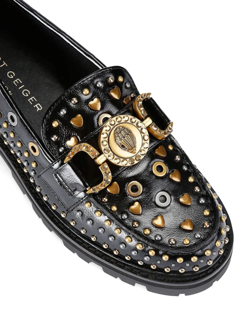 Kurt Geiger London Maison loafers verfraaid met studs Zwart