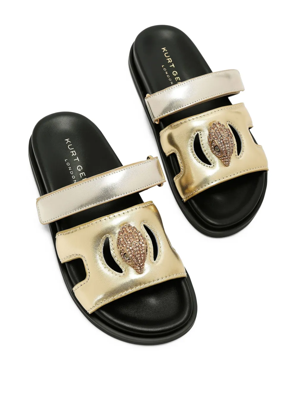 Kurt Geiger London Eagle sandalen met uitgesneden details Goud