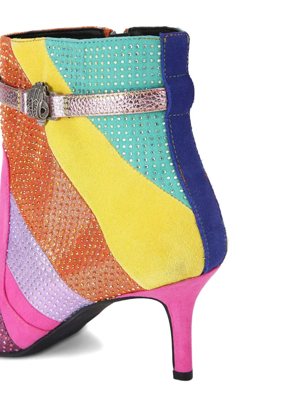 Kurt Geiger London 65 mm Kensington verfraaide enkellaarzen Roze