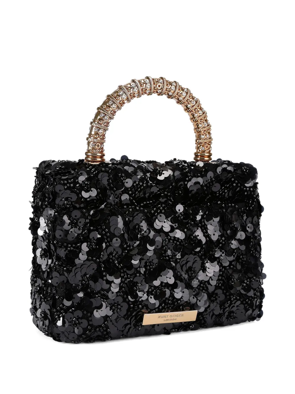 Kurt Geiger London Kensington mini-shopper met pailletten Zwart
