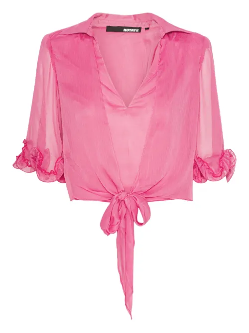 Blouse crop à volants - ROTATE BIRGER CHRISTENSEN - Modalova