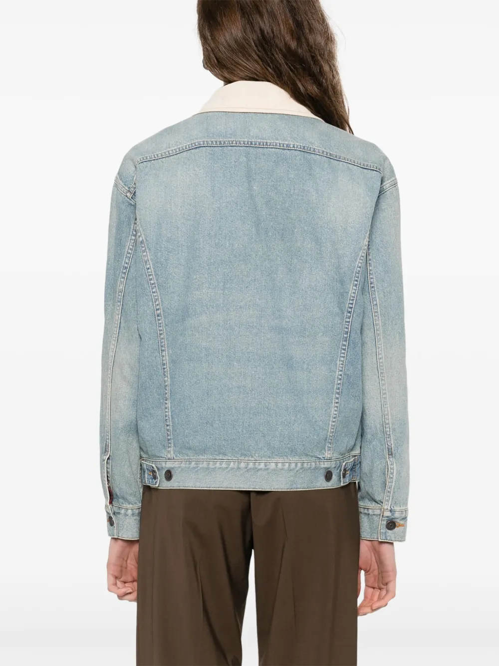 The Row Denim jack Blauw