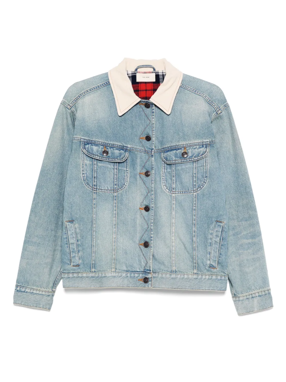 The Row Denim jack Blauw