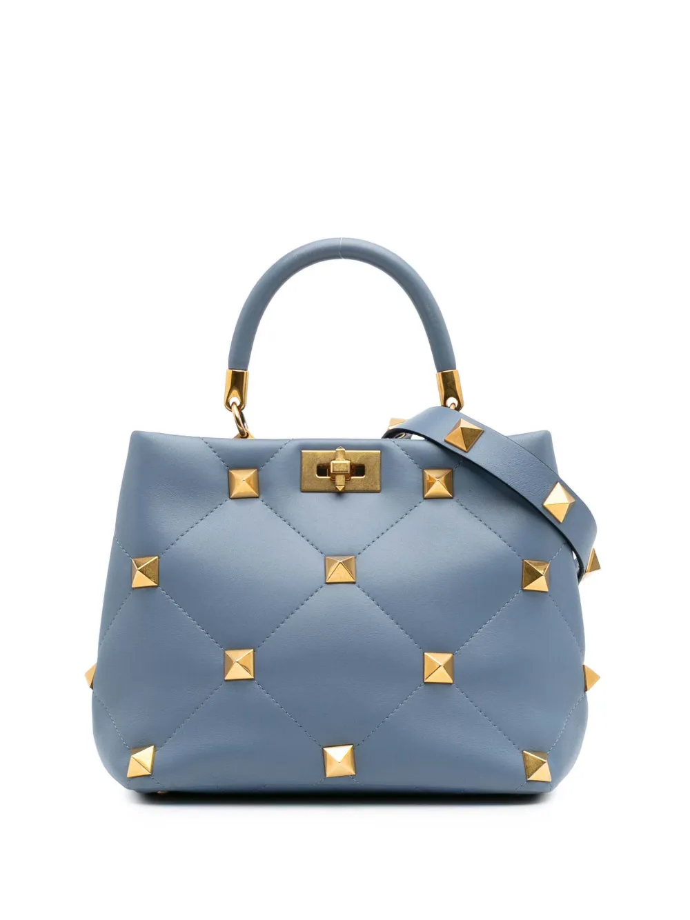 Valentino Garavani Pre-Owned 2018-2024 Nappa Roman Stud The Handle Bag Valentino Garavani Pre-Owned 2018-2024 Nappa Roman Stud The Handle Bag