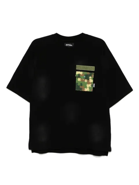 PEACE AND AFTER logo-patch T-shirt