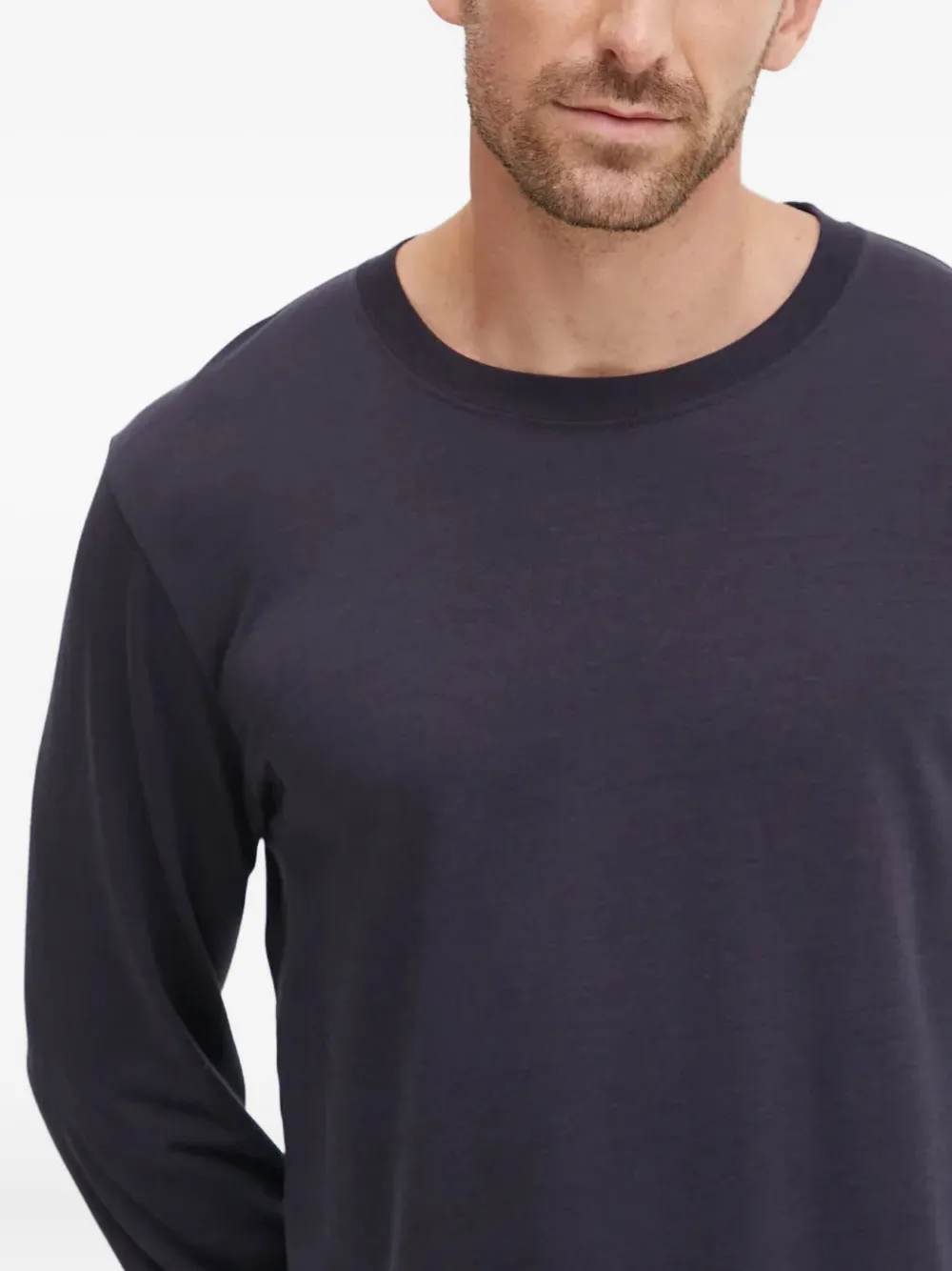 Cdlp Long-sleeve Crew-neck T-shirt In Blue
