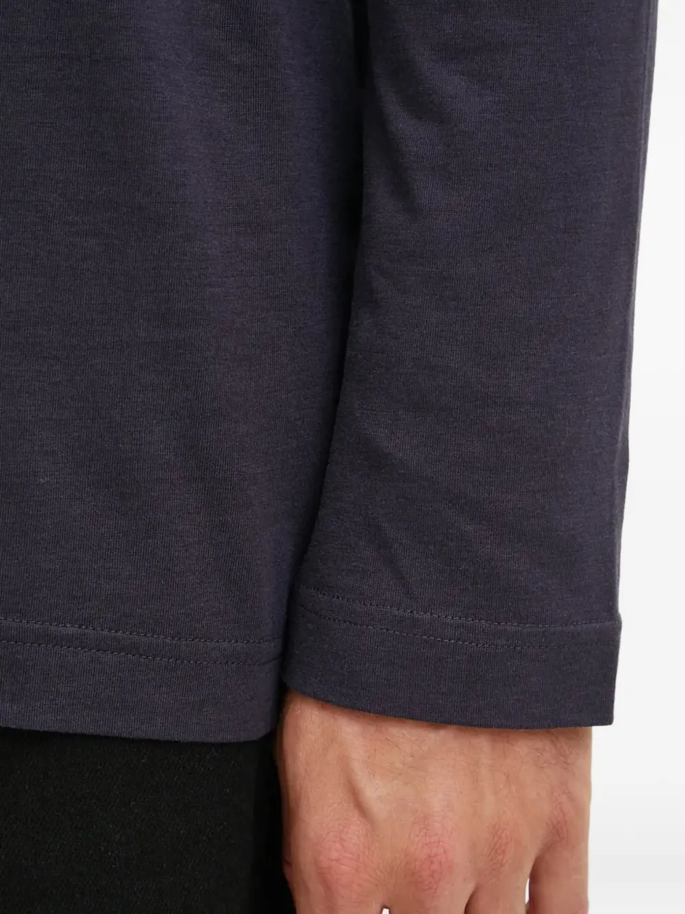 Cdlp Long-sleeve Crew-neck T-shirt In Blue