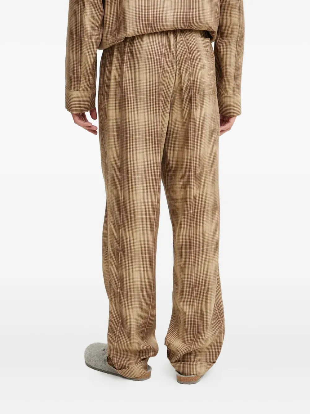 CDLP Geruite pyjama Beige