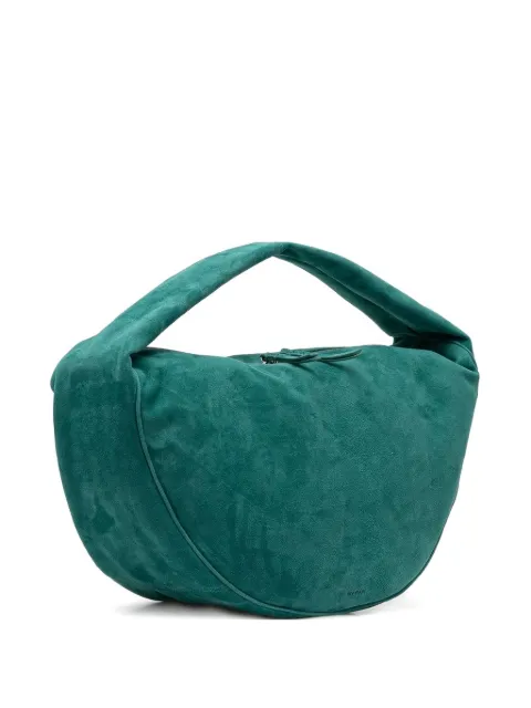 BY FAR suede shoulder bag