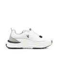 Calvin Klein Kids logo-detail pull-tab trainers - White