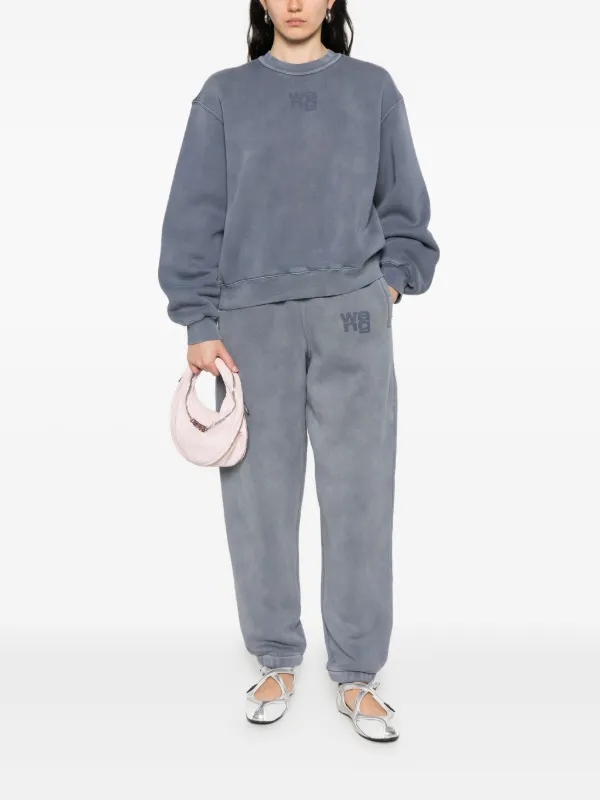 関税込◆alexander wang◆ロゴ スウェットパンツ Sale Alexander Wang ロゴ スウェットパンツ | ブルー | FARFETCH JP