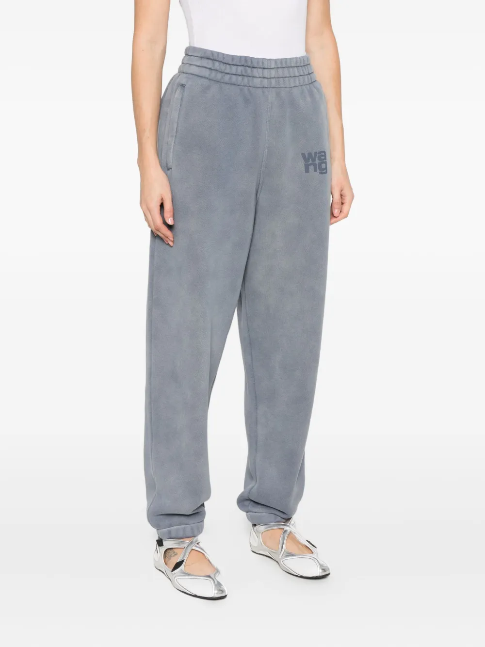 Alexander Wang Joggingbroek met logo Blauw