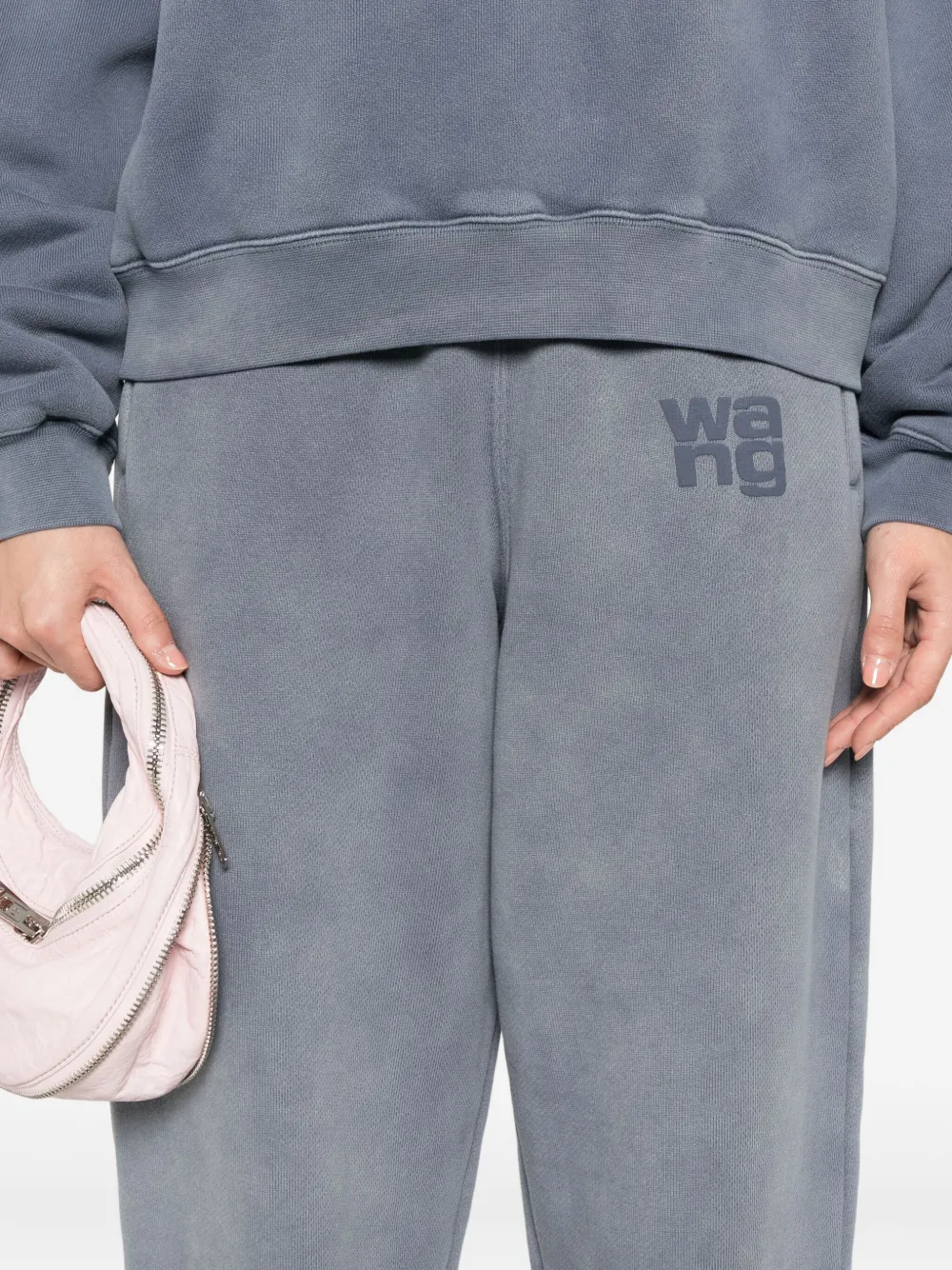 Alexander Wang Joggingbroek met logo Blauw
