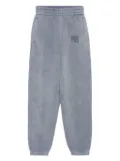 Alexander Wang logo-embroidered sweatpants - Blue
