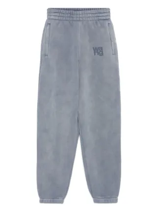 Alexander Wang ロゴ スウェットパンツ | ブルー | FARFETCH JP