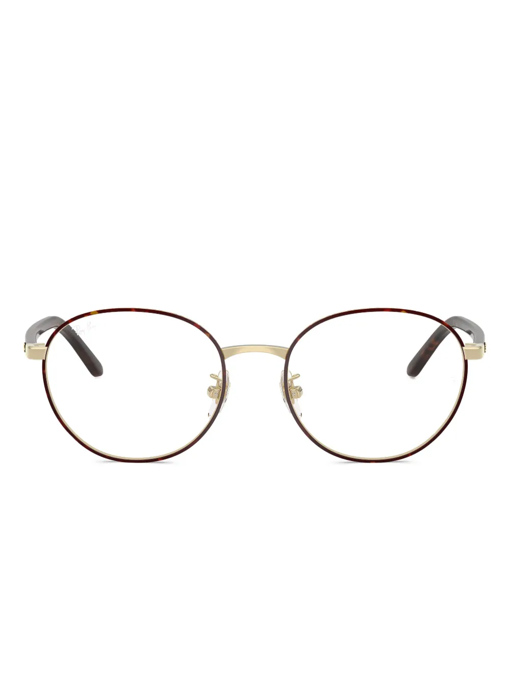 Ray-Ban Zonnebril met rond montuur Bruin