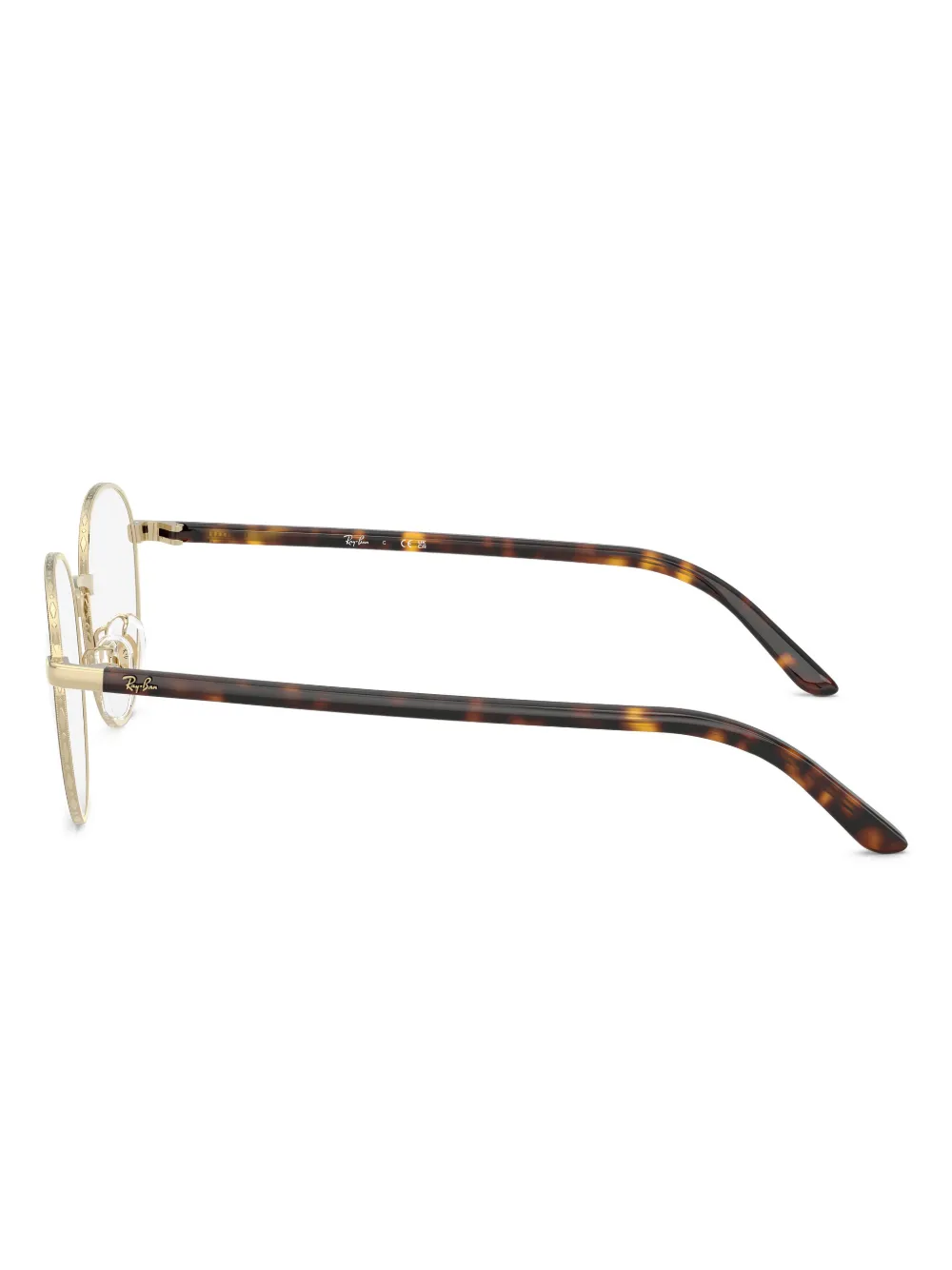 Ray-Ban Zonnebril met rond montuur Bruin