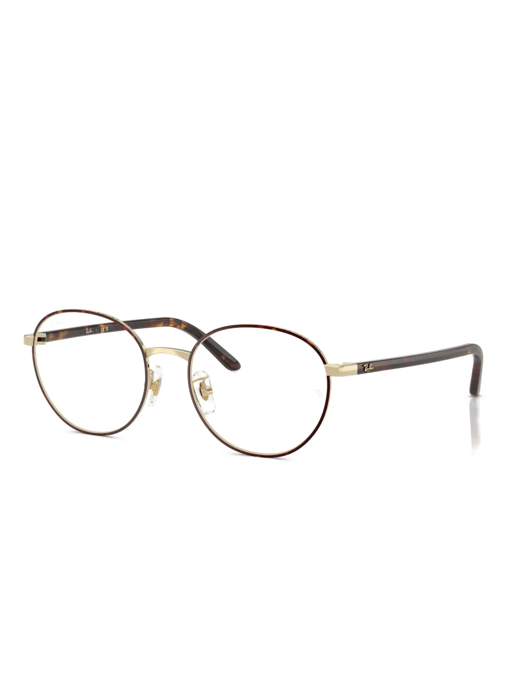 Ray-Ban Zonnebril met rond montuur Bruin