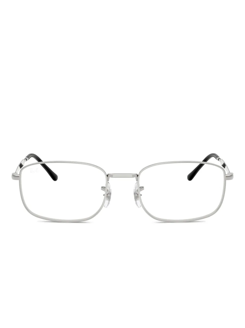 Ray-Ban RB6533 rectangular-frame glasses | Silver | Image 1