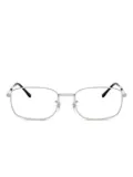 Ray-Ban RB6533 rectangular-frame glasses - Silver