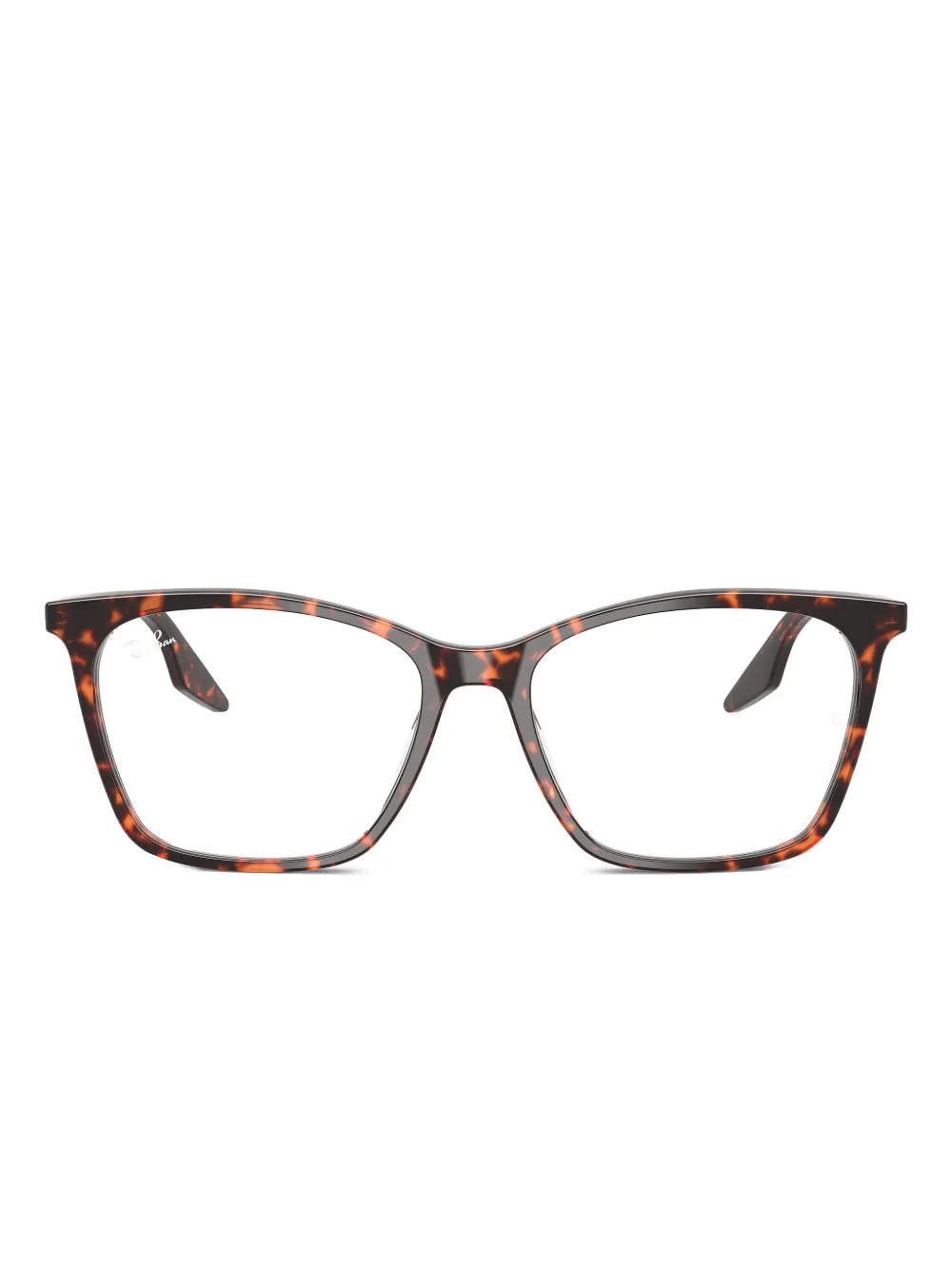 Ray-Ban RB5422 tortoiseshell oversized glasses | Red | Image 1